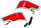 Kuryakyn Tracer Tour-Pak Rear Lights Chrome Red Lens 2954