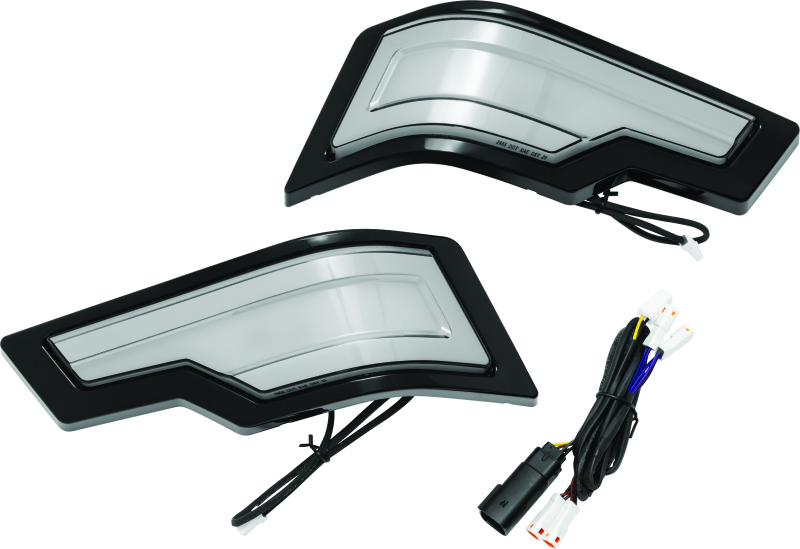 Kuryakyn Tracer Tour-Pak Rear Lights Black Smoke Lens 2955
