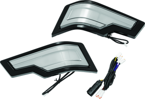 Kuryakyn Tracer Tour-Pak Rear Lights Black Smoke Lens 2955