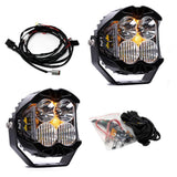 Baja Designs Auxiliary LED Light Pod Pair Baja Amber Backlight LP4 Pro Series Driving/Combo Pattern Clear Lens Universal 297803