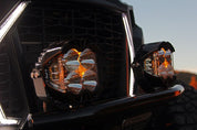 Baja Designs Auxiliary LED Light Pod Pair Baja Amber Backlight LP4 Pro Series Driving/Combo Pattern Baja Amber Lens Universal 297813