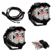 Baja Designs Auxiliary LED Light Pod Pair Red Backlight LP4 Pro Series Driving/Combo Pattern Clear Lens Universal 297814