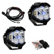 Baja Designs Auxiliary LED Light Pod Pair Blue Backlight LP4 Pro Series Driving/Combo Pattern Clear Lens Universal 297815