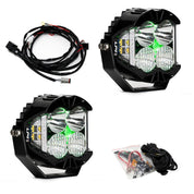 Baja Designs Auxiliary LED Light Pod Pair Green Backlight LP4 Pro Series Driving/Combo Pattern Clear Lens Universal 297816