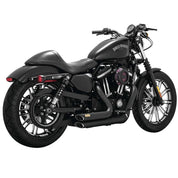 Vance & Hines 47429 40th Anniversary Shortshots Staggered Black Exhaust 14-19 XL