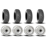 System 3 SB-6 Beadlock Machined 15" Wheels And SS360 Sand/Snow Tires [32x10-15]