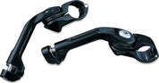 Kuryakyn Adjustable Tour-Tech Cruise Mounts Gloss Black Long