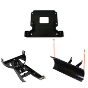 Denali Black UTV Snow Plow Kit For Polaris Ranger Crew 1000 Diesel 2016-2018