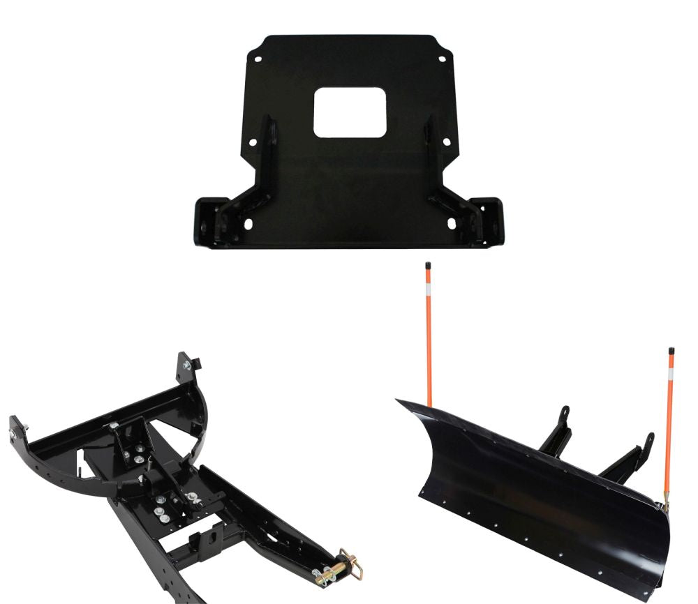 Denali Black UTV Snow Plow Kit For Polaris Ranger Crew 1000 Diesel 2016-2018