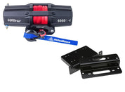 Viper V2 UTV Winch Kit 4500 lb Standard Spool With 40 Feet Black Synthetic Rope With Mount For Kawasaki Teryx 750 2008-2013