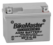 BikeMaster AGM 12V Platinum Battery For E-TON RXL-50 Viper 1999-2003 Grey