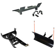 Denali Black UTV Snow Plow Kit For Yamaha Rhino 450 YXR450FA 4x4 2006-2011