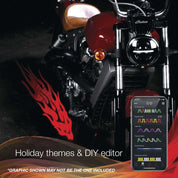 XK Glow CurbFX 2-Piece LED Light Projector Kit Flame - XK-CFX-STA-FLAME