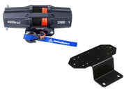 Viper V2 UTV Winch Kit 3500 lb Standard Spool With 40 Feet Black Synthetic Rope With Mount For Yamaha Rhino 450/660/700 2006-2011