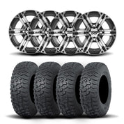 ITP SS212 15" Machined Black Wheels And Terra Hook Tires [32x10-15]