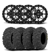 ITP Tornado 15" Matte Black Wheels And Blackwater Evolution Tires [30x10-15]
