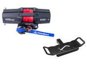 Viper V2 ATV Winch Kit 6000 lb Standard Spool With 40 Feet Red Synthetic Rope With Mount