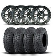 ITP SS316 12" Wheels And Terra Hook Tires [26x9-12]