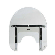 National Cycle Clear Low Boy Heavy Duty Windshield With Black Mount Kit, Straight Forks