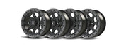 Bullite Set of 4 Ruler Wheel 14X7.0 Gun Metal/Black 4/137 5+2