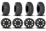 System 3 SB-7 Beadlock Matte Black 15" Wheels And SS360 Sand/Snow Tires [32x10-15] ,[32x12-15]