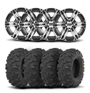 ITP SS212 15" Machined Black Wheels And Blackwater Evolution Tires [32x10-15]