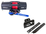 Viper V2 UTV Winch Kit 6000 lb Standard Spool With 40 Feet Black Synthetic Rope With Mount For Polaris RZR Models 2008-2014