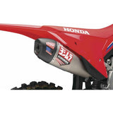 Sistema de escape completo todoterreno Yoshimura RS-12 de acero inoxidable con tapa de fibra de carbono 228450S320