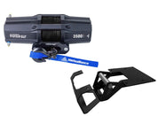 Viper V2 UTV Winch Kit 3500 lb Standard Spool With 40 Feet Red Synthetic Rope With Mount For Polaris Models 2012-2013