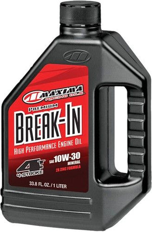 Maxima High Performance 4-Stroke Motorcycle Break-In Motor Oil 10W-30 1 Liter