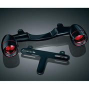 Kuryakyn Black Bullet Light Rear Turn Signal Bar License Plate Harley Touring