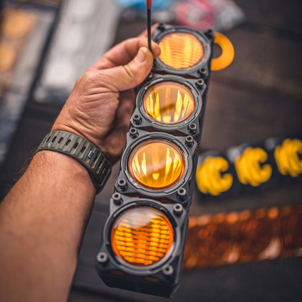 KC HiLiTES FLEX ERA LED Light Bar - Bezel Kit for 10" Segments - Gloss Black