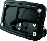 Kuryakyn Gloss Black Curved Horizontal Mount Side License Plate Holder 3125