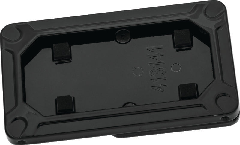 Kuryakyn Gloss Black Nova Side Mount License Plate Frame 3142