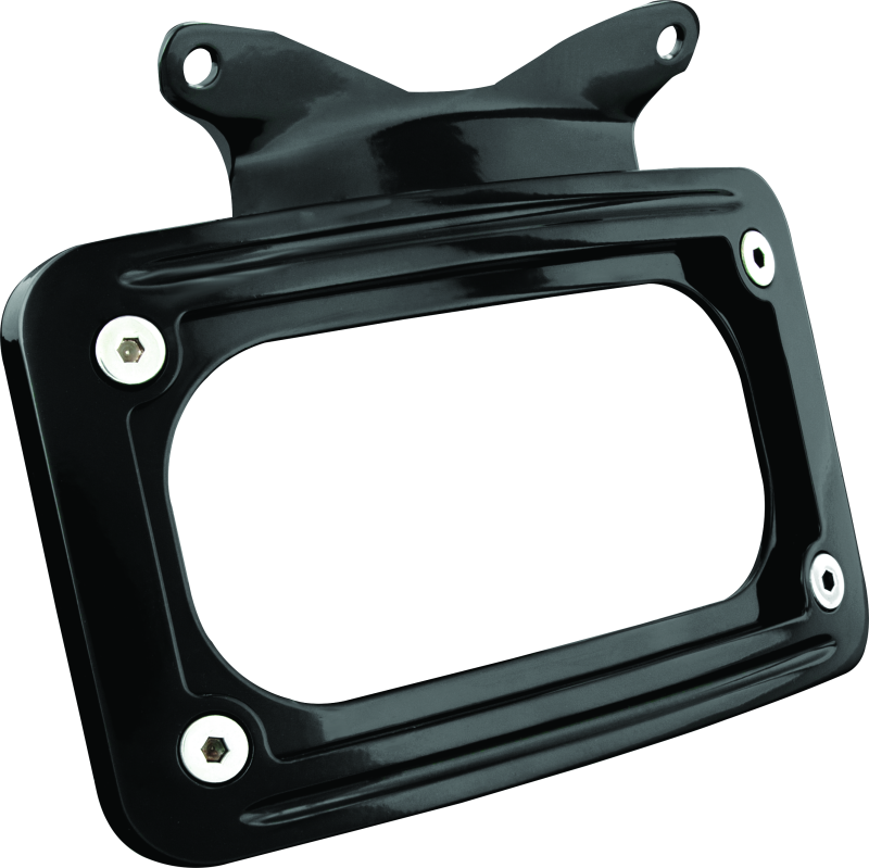 Kuryakyn Black Curved License Plate Mount 3147