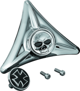 Kuryakyn Chrome License Plate Mounting Hole Covers Zombie 3158