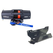 Viper V2 UTV Winch Kit 4500 lb Standard Spool With 40 Feet Black Synthetic Rope With Mount For Honda Pioneer 700/4 2014-2021