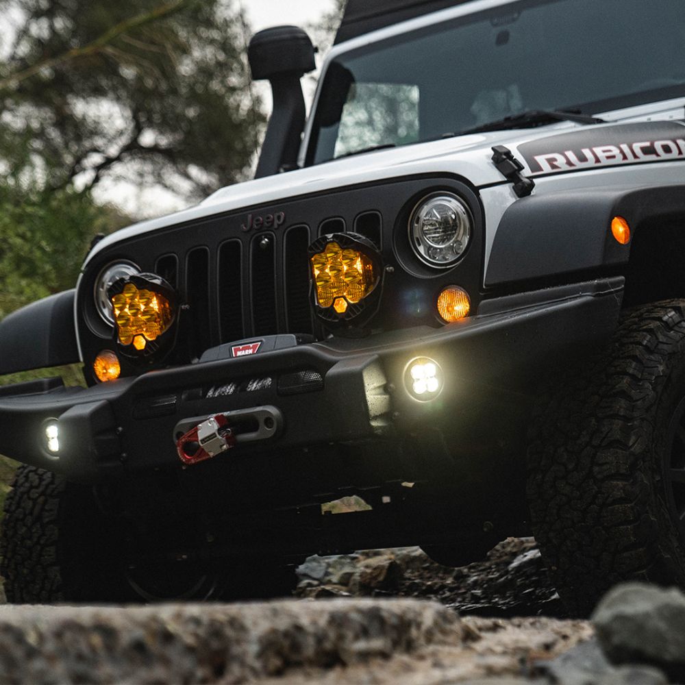 Baja Designs Auxiliary LED Light Pod Each Baja Amber Backlight L9 Pro Series Driving/Combo Pattern Baja Amber Lens Universal 320013