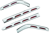 Kuryakyn Chrome LED Saddlebag Molding Set 4-Piece 3202