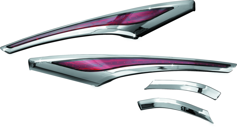 Kuryakyn Chrome LED Saddlebag Accent Swoops 3232