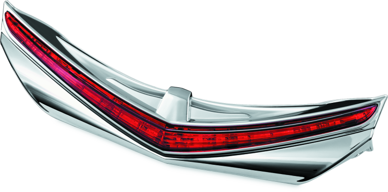 Kuryakyn LED Rear Fender Tip Chrome Red Lens 3236