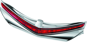 Kuryakyn LED Rear Fender Tip Chrome Red Lens 3236