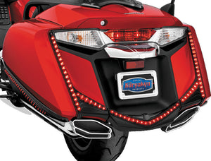 Kuryakyn LED Rear Fender Tip Gloss Black Smoke Lens 3248