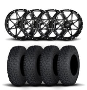 ITP Tornado 15" Matte Black Wheels And Coyote Tires [35x10R-15]