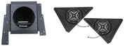 SSV Works Behind Drivers or Passenger Seat Kick L7 Subwoofer Box W/ Front 8" Speaker Pods For Polaris Slingshot 15-21