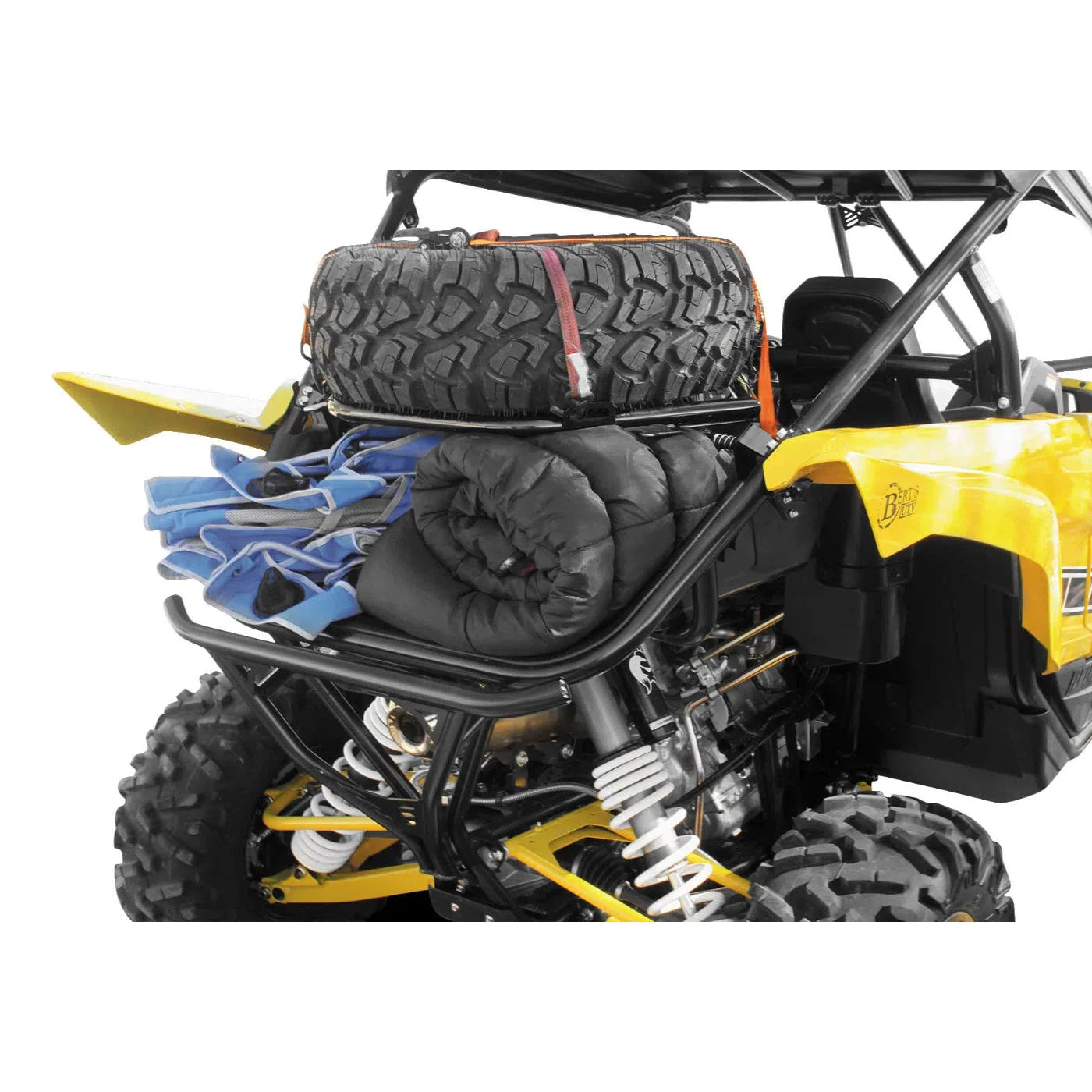 DragonFire Racing RacePace Adjustable Cargo/Tire Rack for YXZ 1000R - Black - 01-5104
