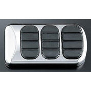 KURYAKYN CHROME ISO BRAKE PEDAL PAD FOR 1980-2017 HARLEY FL TOURING EACH 8027