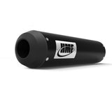 HMF Muffler Pol/Can-Am Out/Sprtsmn/Rng(70-110) 07-25 Black Performance Slip On Exhaust Blackout w/Spark Arrester End Cap