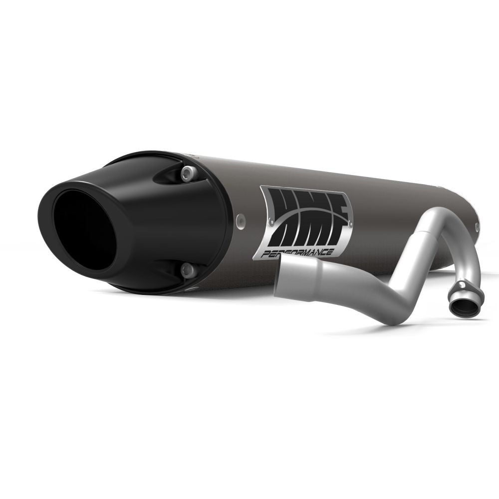 HMF Muffler Polaris Outlaw 500 06-07 Gun Metal Performance Full System Exhaust Black Euro End Cap