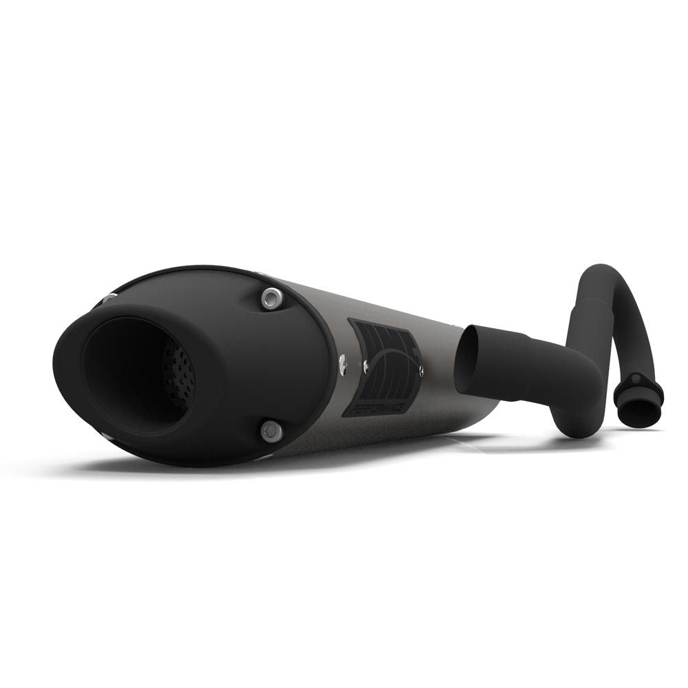 HMF Muffler Polaris Outlaw 500 06-07 Gun Metal Performance Full System Exhaust Blackout Euro End Cap